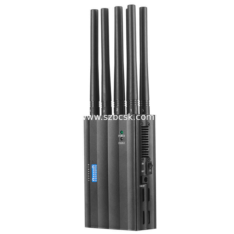 8 frequency band portable mobile phone signal jammer GSM 3G 4G GPS signal jammer wifi LOJACK signal blocker