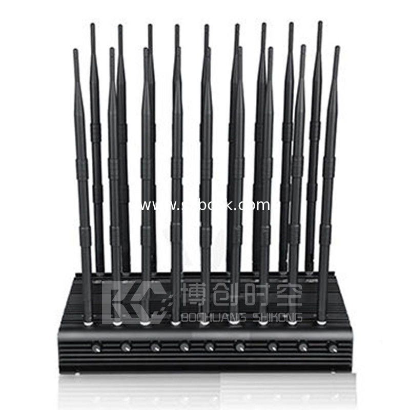 18 antenna WiFi Signal Jammer, gps.3g.4g.uhf.lojack.2.4g + 5.2g + 5.8G shield, high-power wireless network jammer