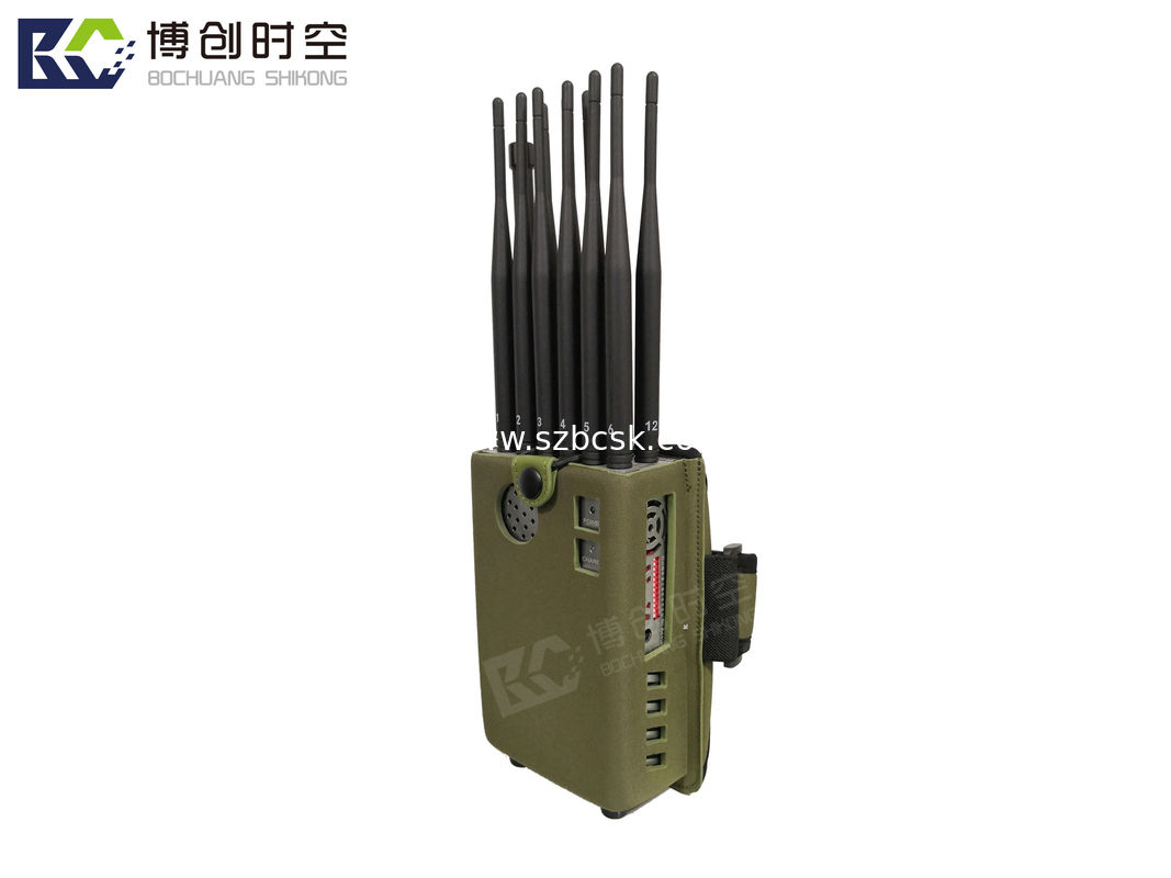 Portable 12-band mobile jammer, shielding 5G 4G WI-FI 5G jammer 315MHZ/433MHZ Remote signal jammer GPS signal jammer