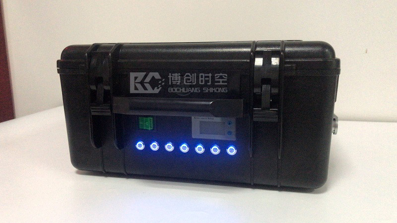 Suitcase high-power Mobile Phone Signal Jammer 7 frequency switch controls the display of remaining battery power