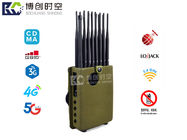 UHF/VHF/GPS/ 5.8g / 2.4g Wireless network signal jammer Handheld portable wireless phone jammer black gps signal jammer