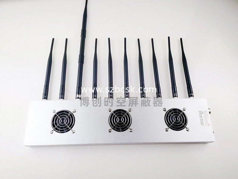 10 frequency band 5g Mobile Phone Signal Jammer three fans heat dissipation, and the jammer can be used for 24 hours